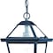 Homeroots 14 x 7.75 x 7.75 in. Bay Street 1-Light Matte Black Hanging Light 398018 - alternate 2